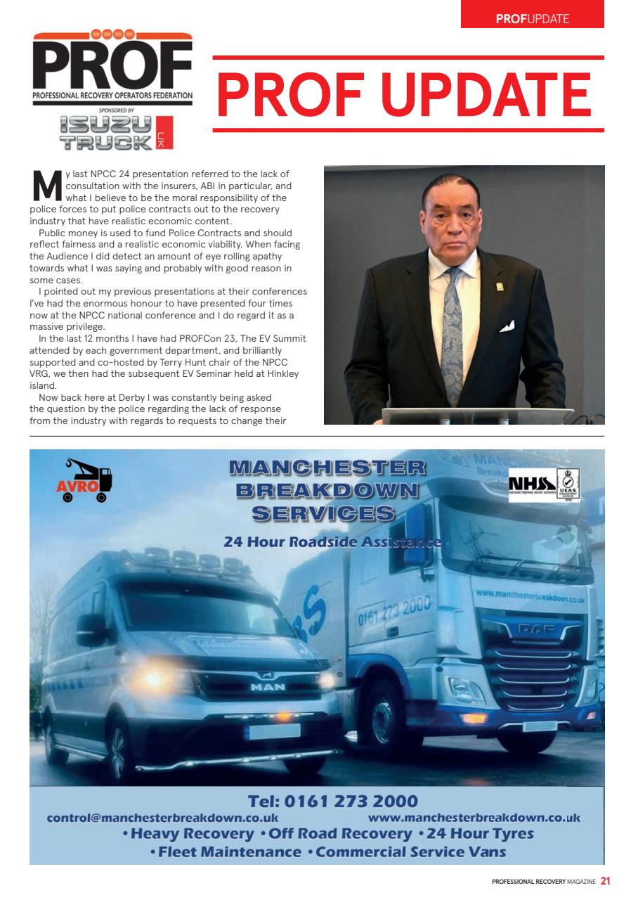 Professional Recovery Magazine Preview Pages