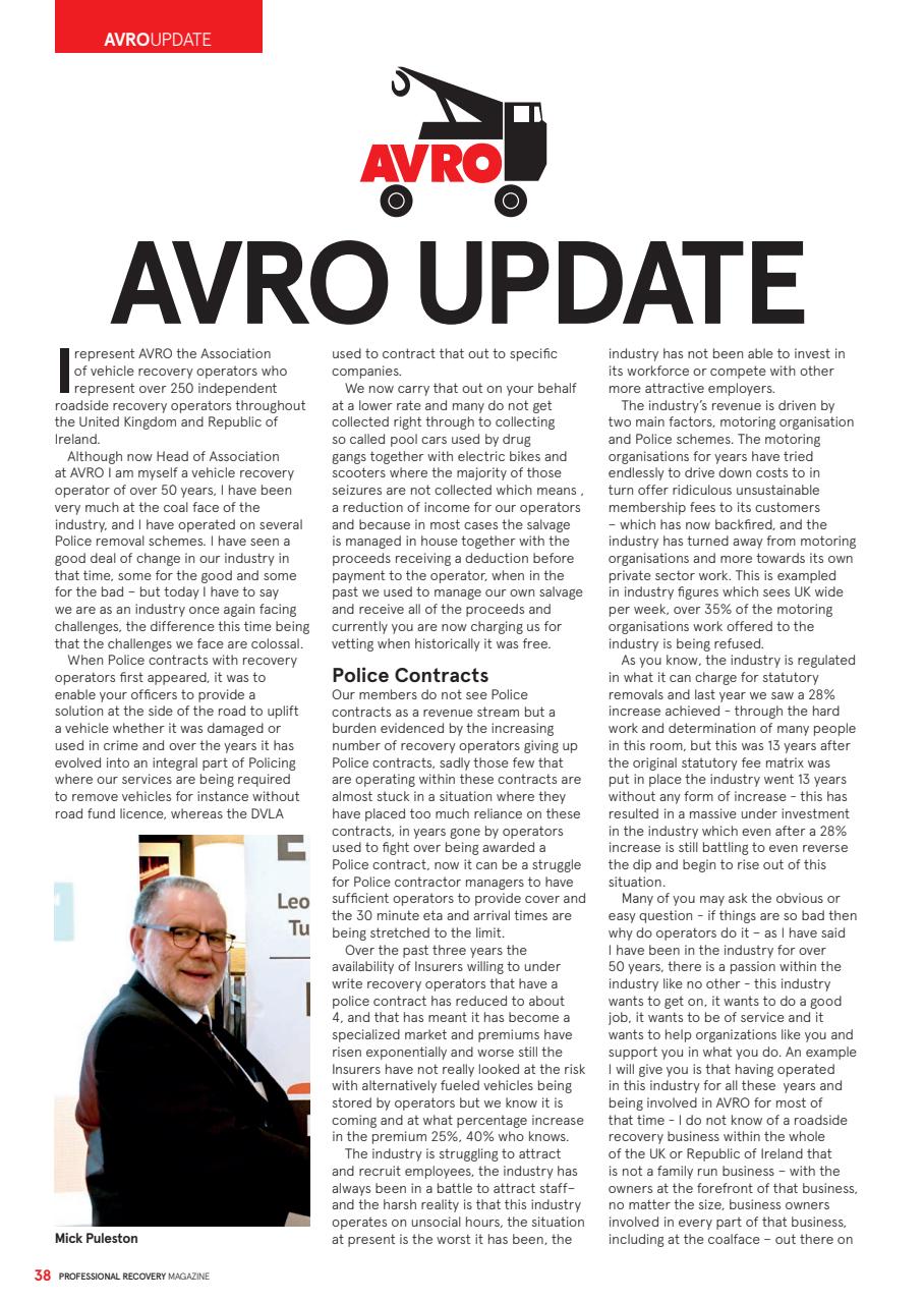 Professional Recovery Magazine Preview Pages