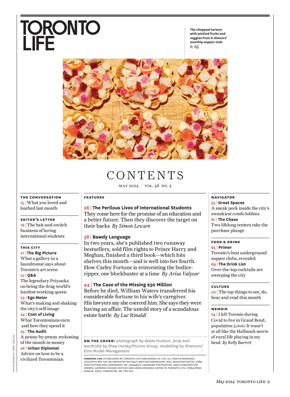 Toronto Life Preview Pages