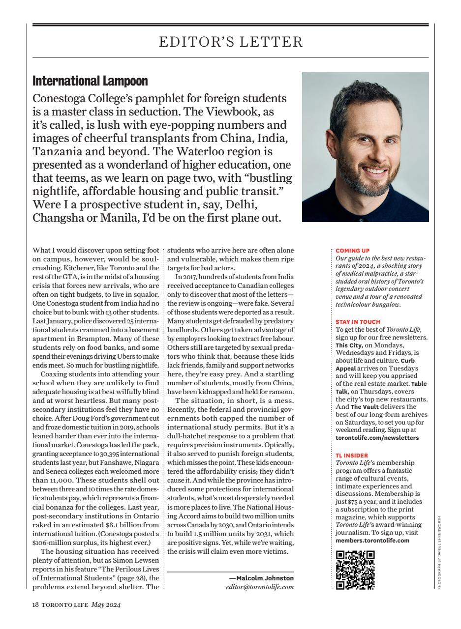 Toronto Life Preview Pages