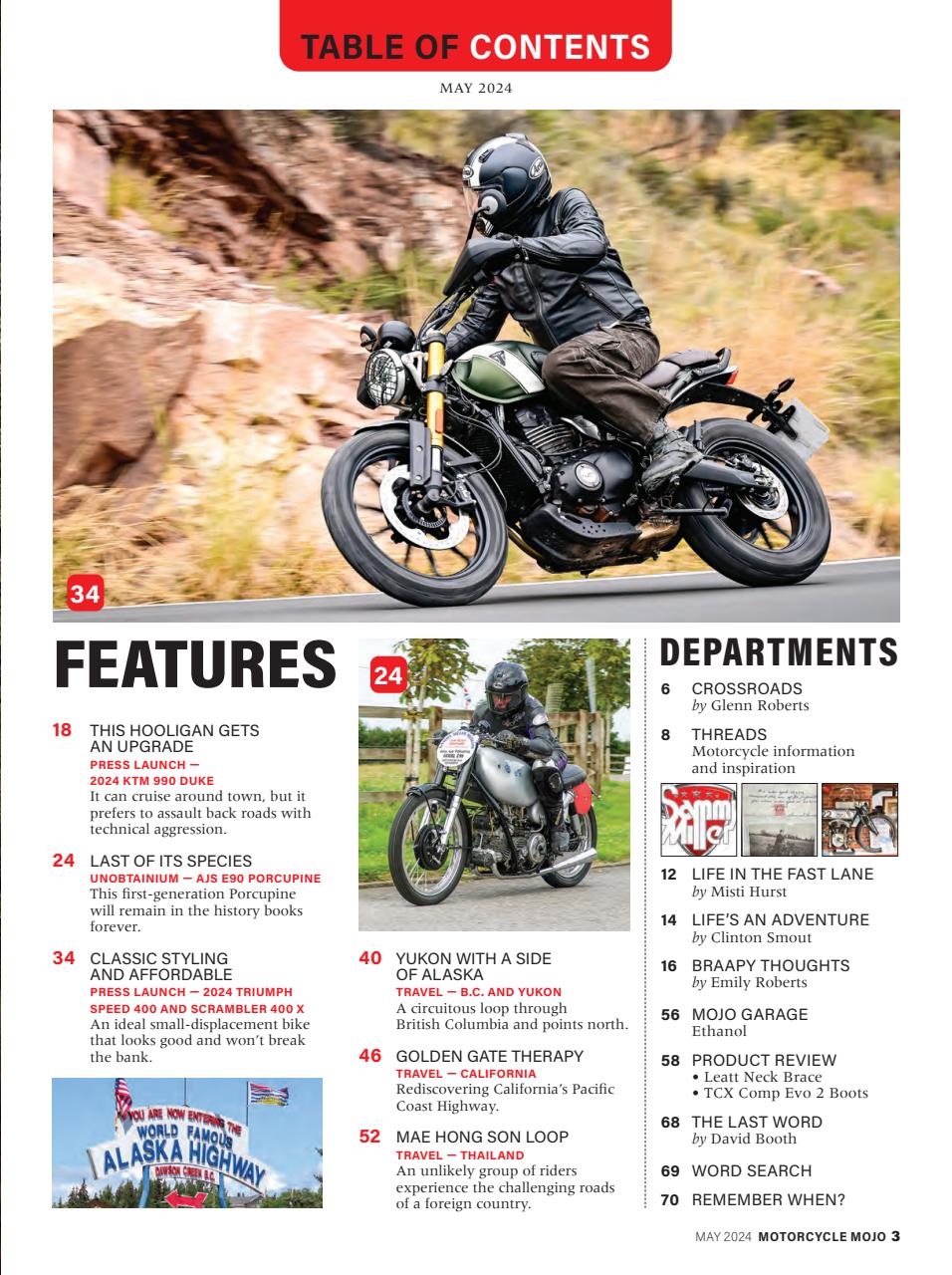 Motorcycle Mojo Preview Pages