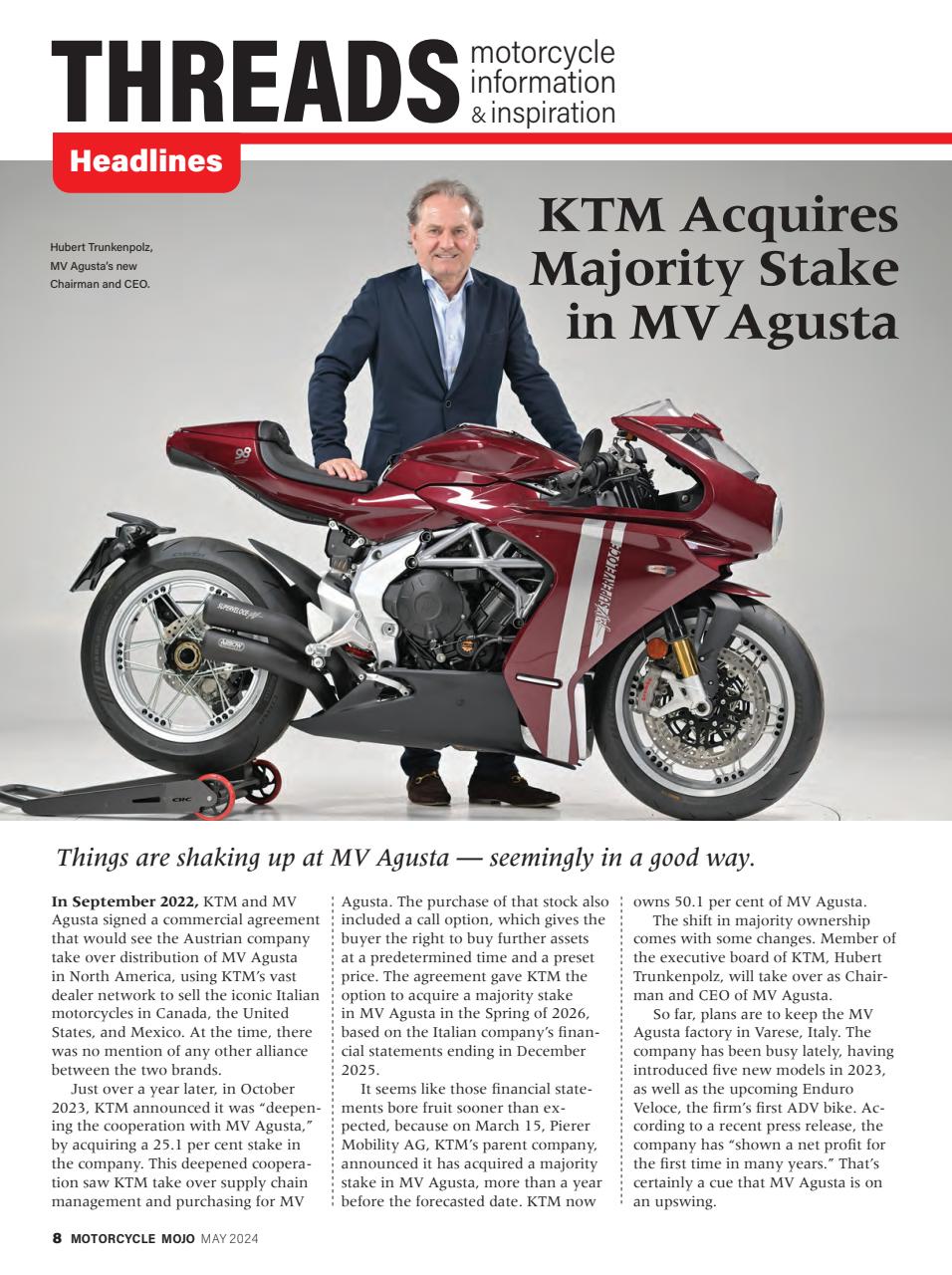 Motorcycle Mojo Preview Pages