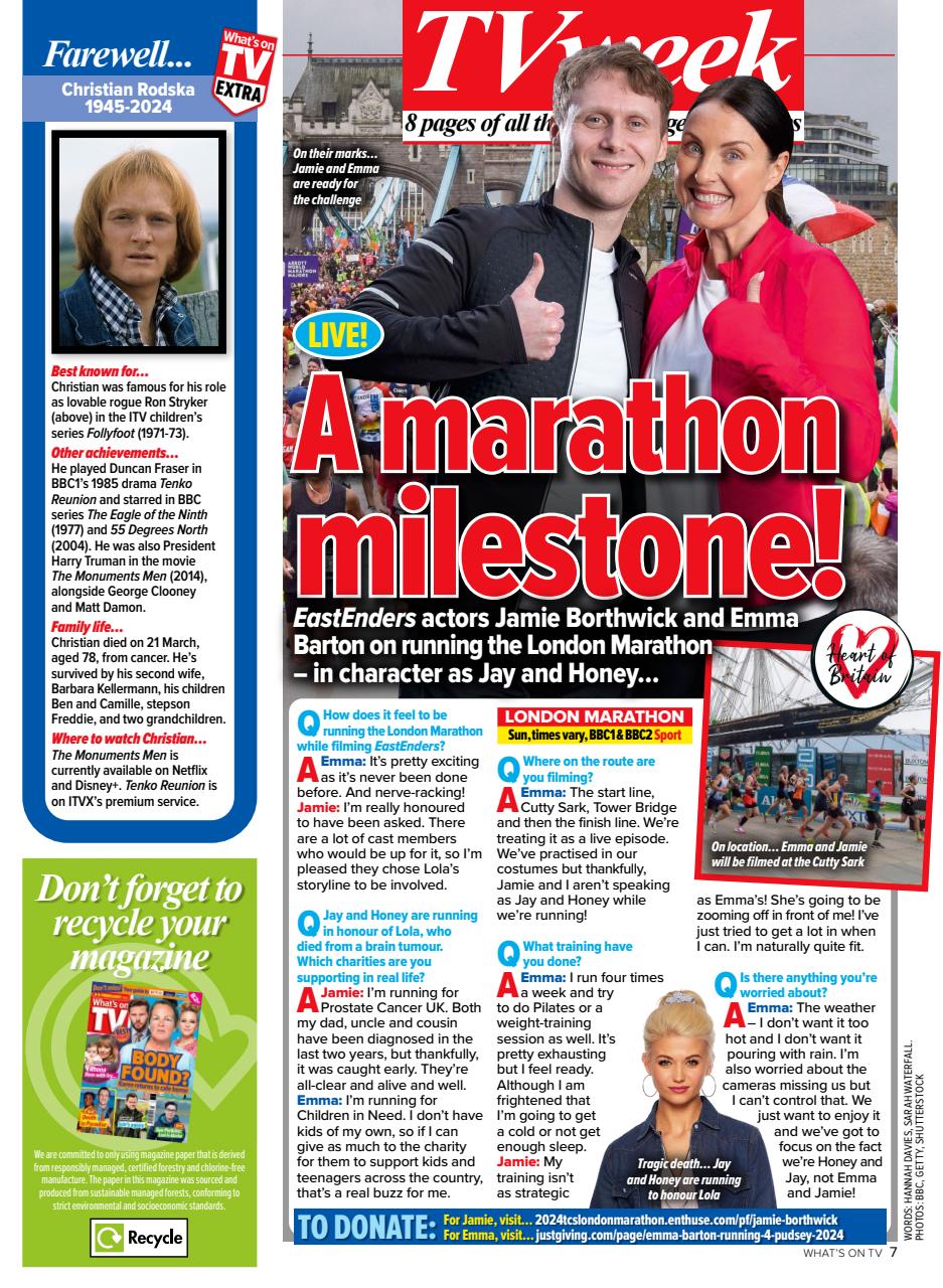 What's on TV Preview Pages