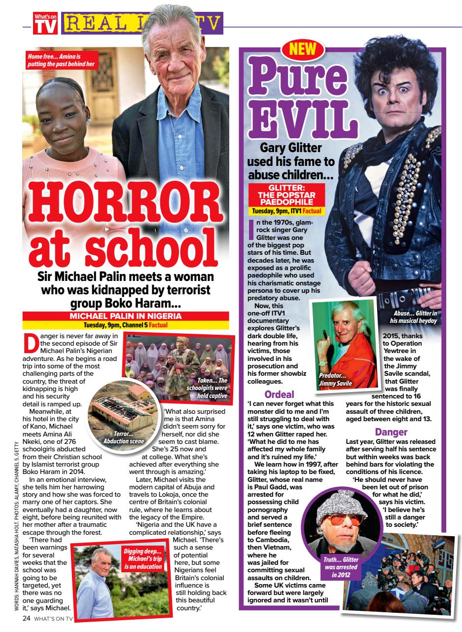 What's on TV Preview Pages