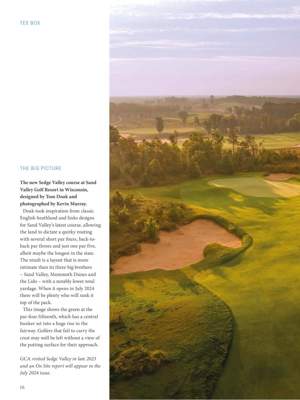Golf Course Architecture Preview Pages