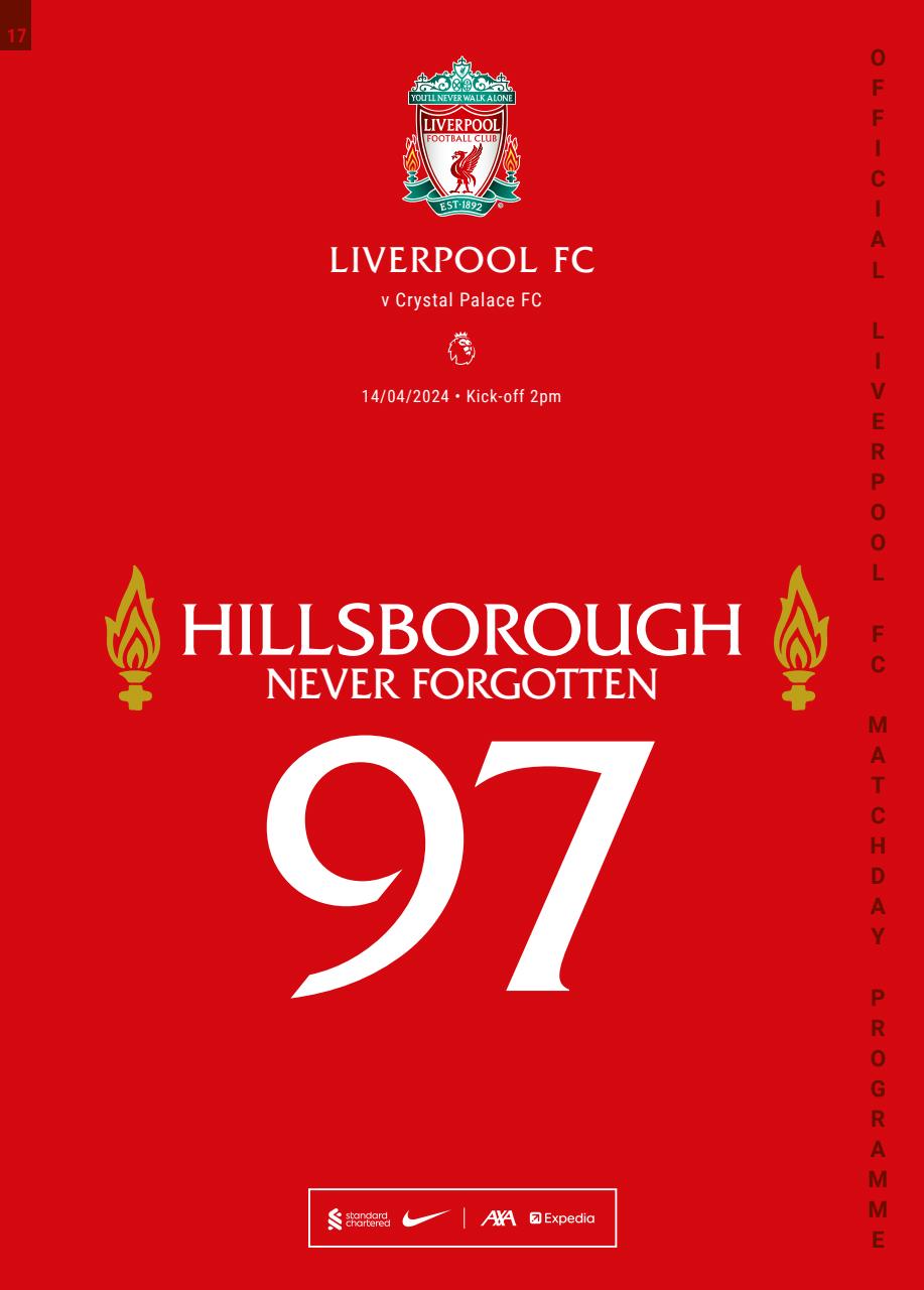 Liverpool FC Programmes Preview Pages