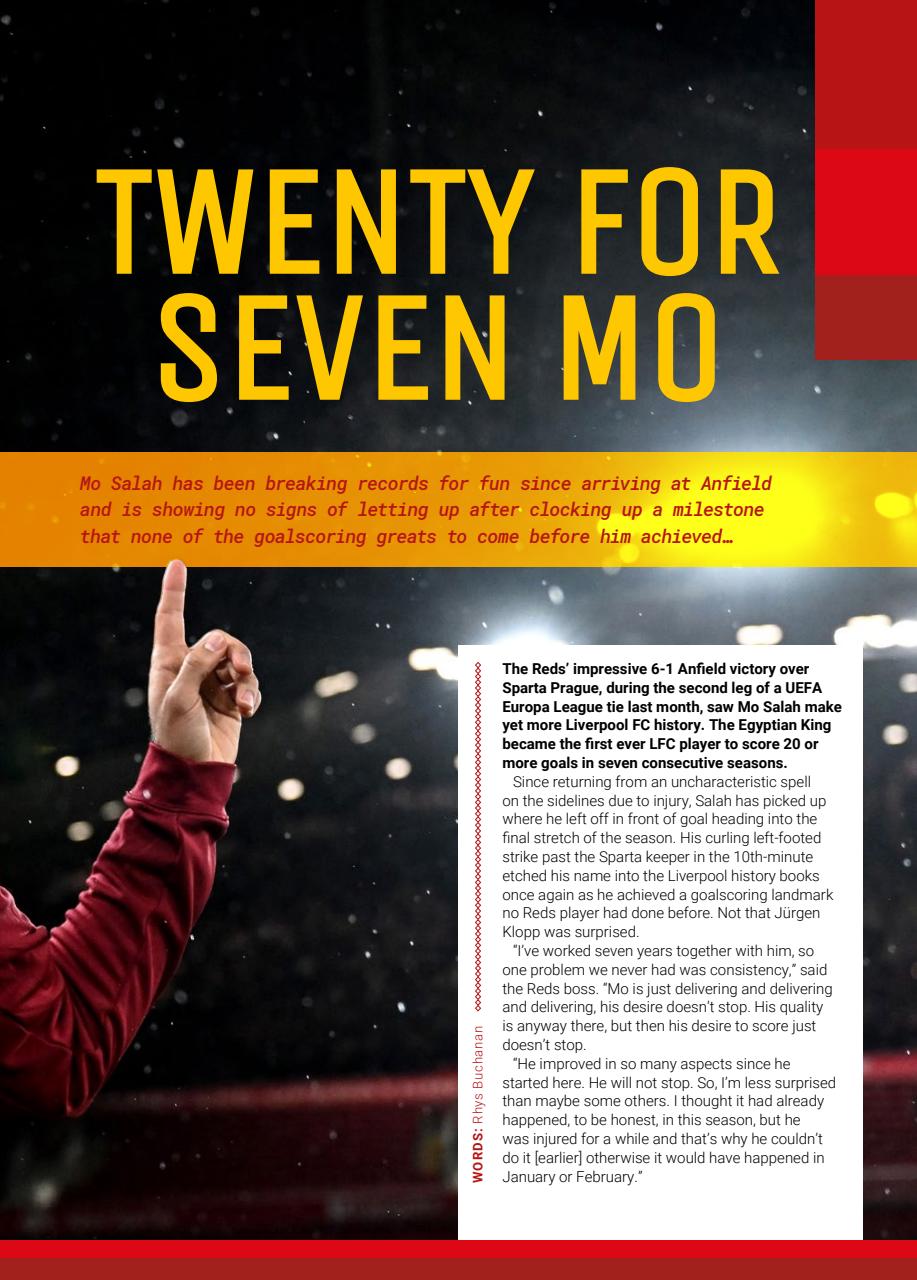 Liverpool FC Programmes Preview Pages