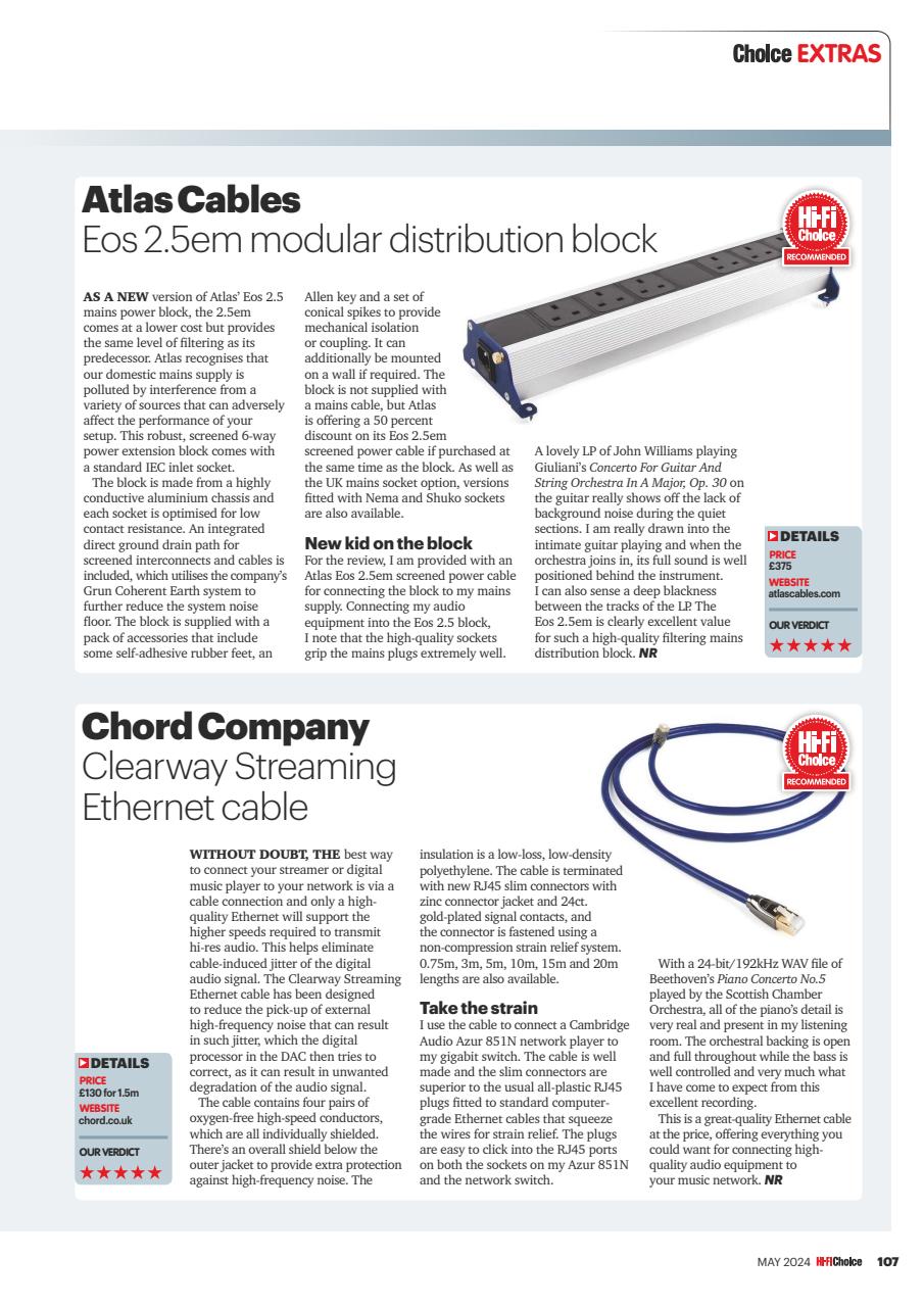 Hi-Fi Choice Preview Pages