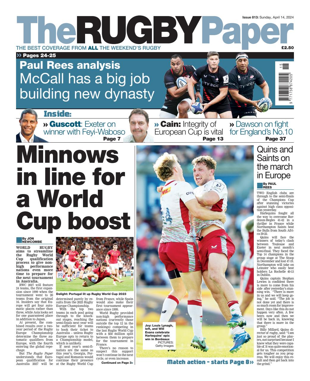 The Rugby Paper Preview Pages