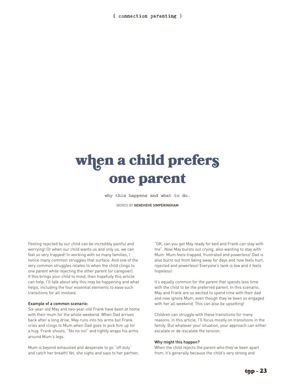 The Natural Parent Magazine Preview Pages