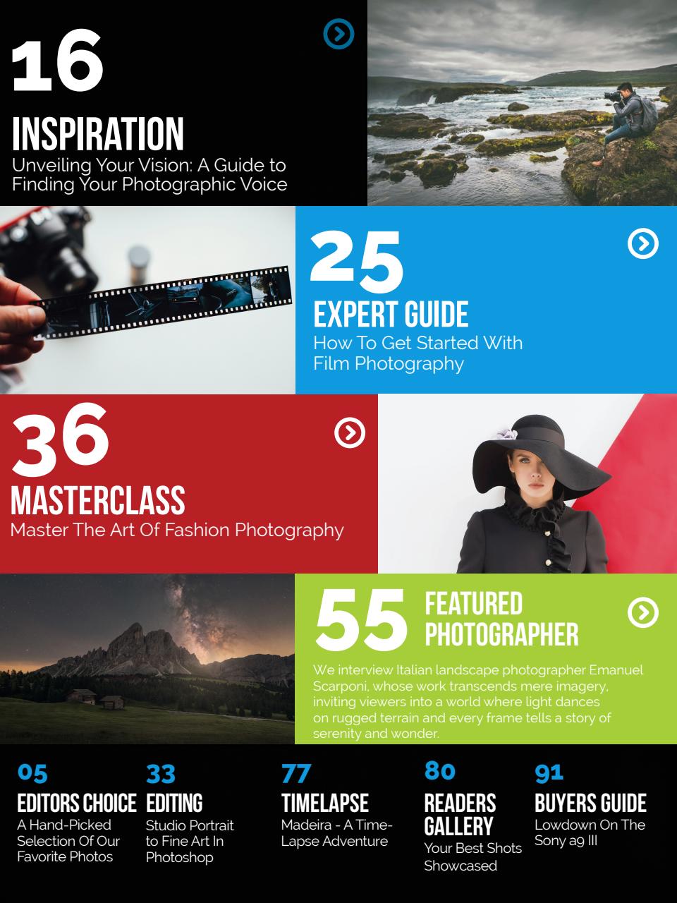Photography Masterclass Magazine Preview Pages