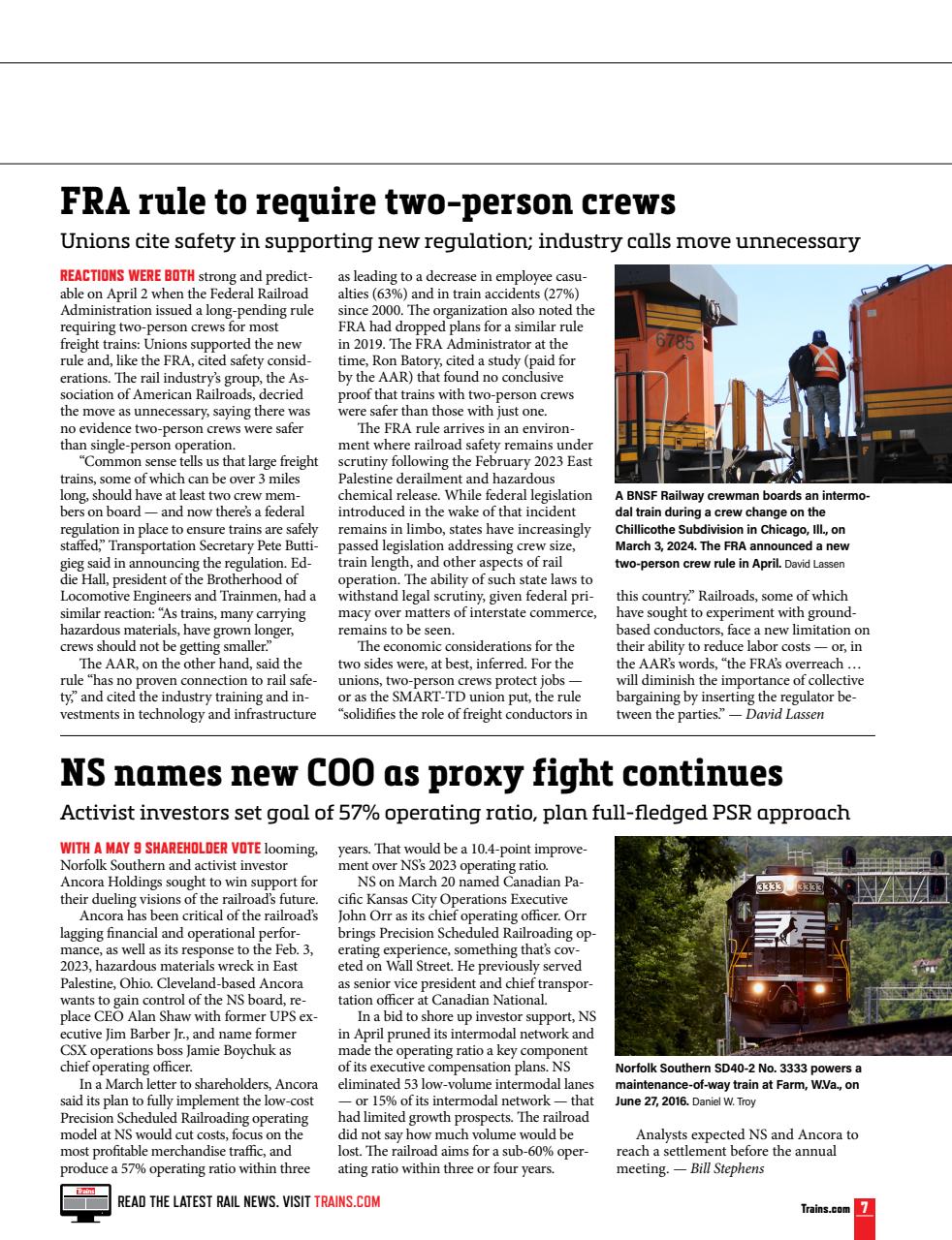 Trains Preview Pages