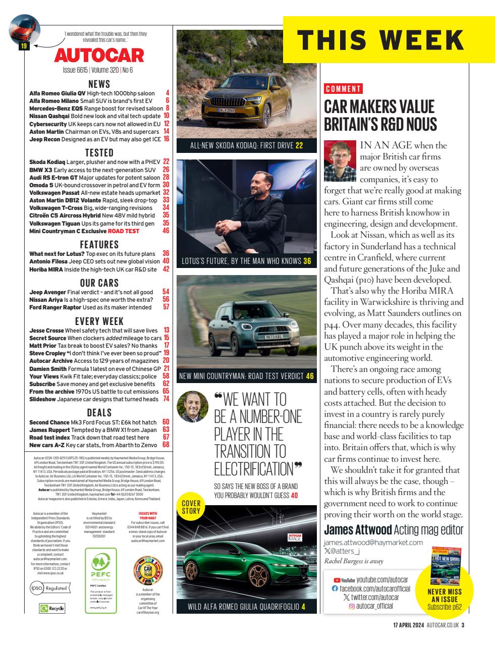 Autocar Preview Pages
