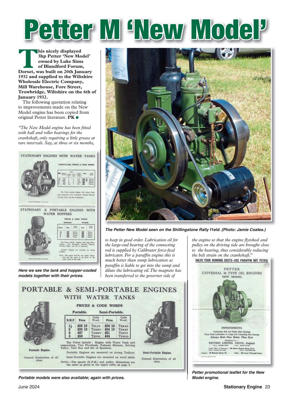Stationary Engine Preview Pages