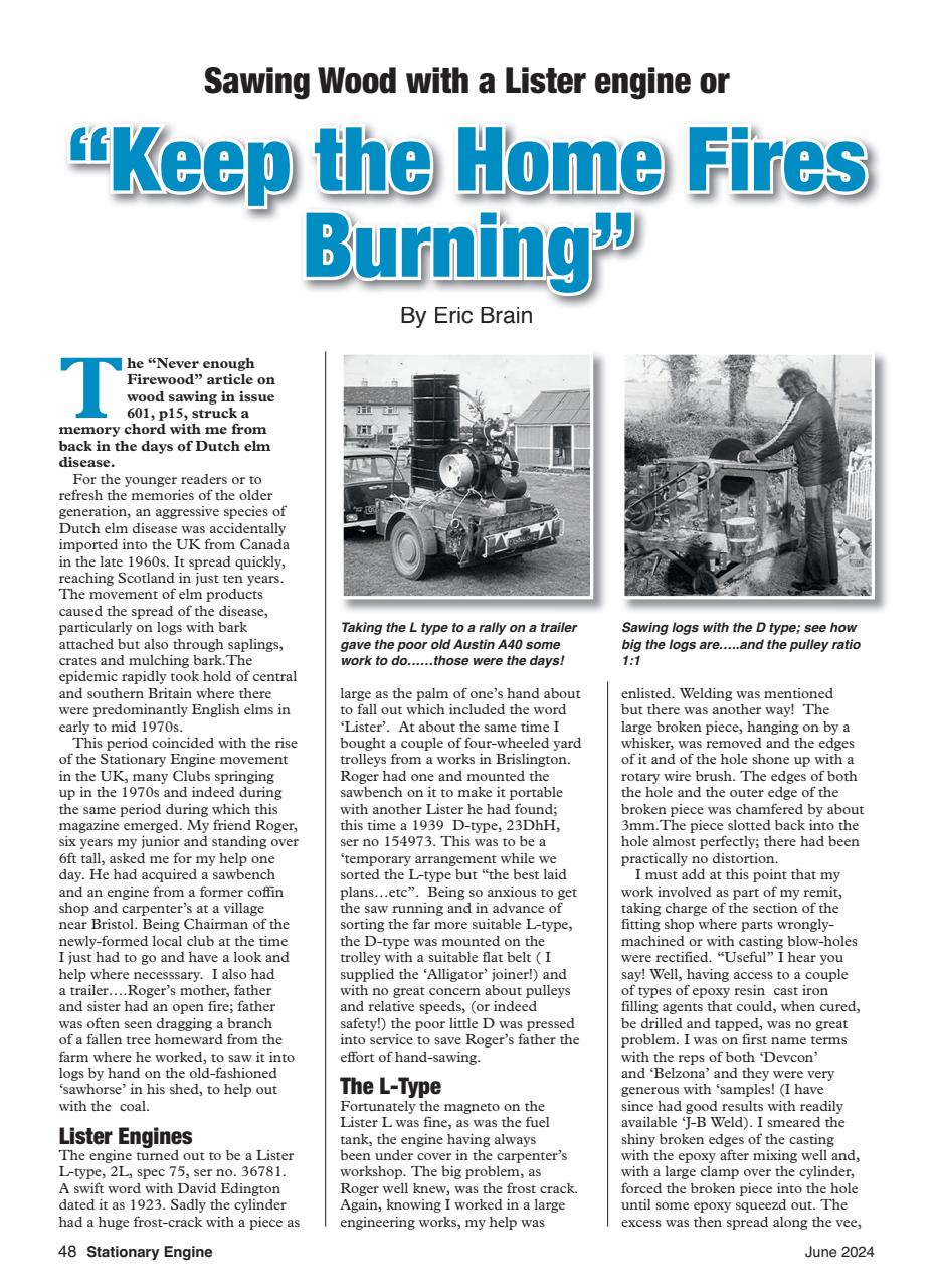 Stationary Engine Preview Pages