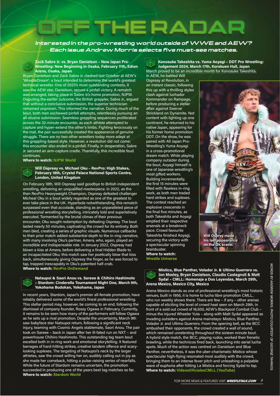 Wrestletalk Magazine Preview Pages