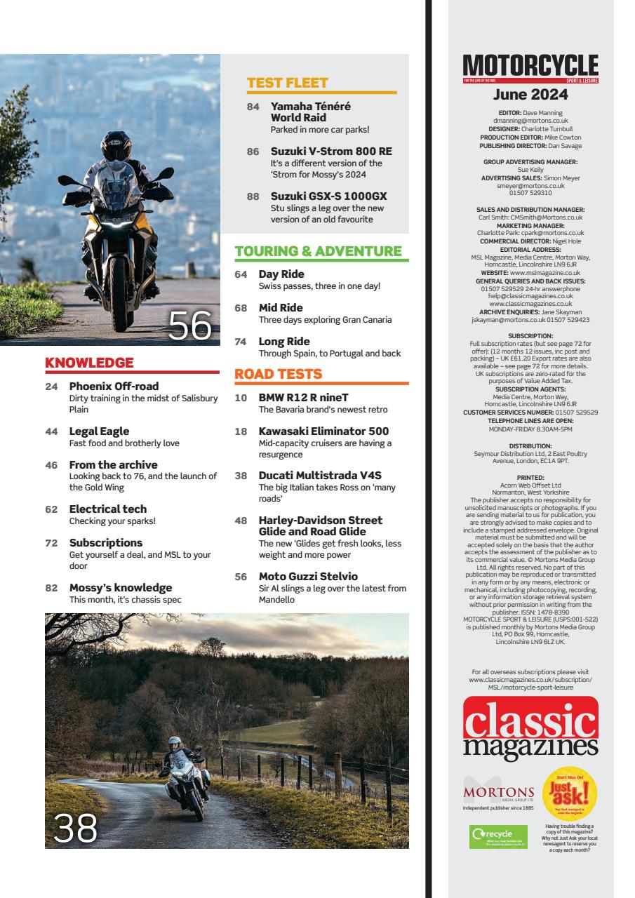 Motorcycle Sport & Leisure Preview Pages