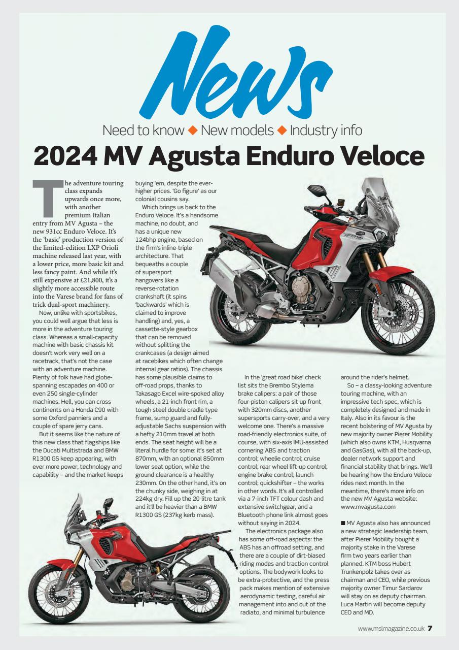Motorcycle Sport & Leisure Preview Pages