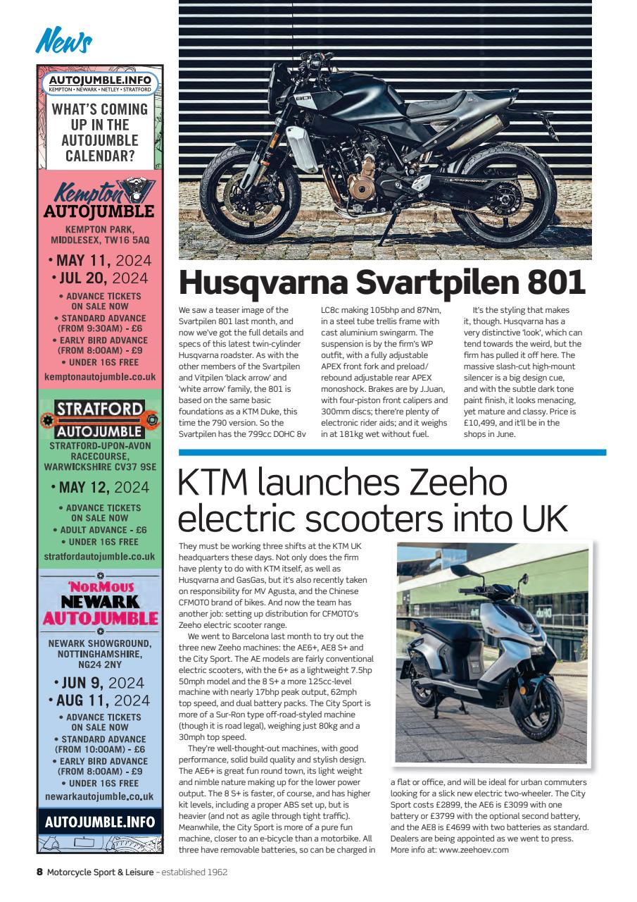 Motorcycle Sport & Leisure Preview Pages