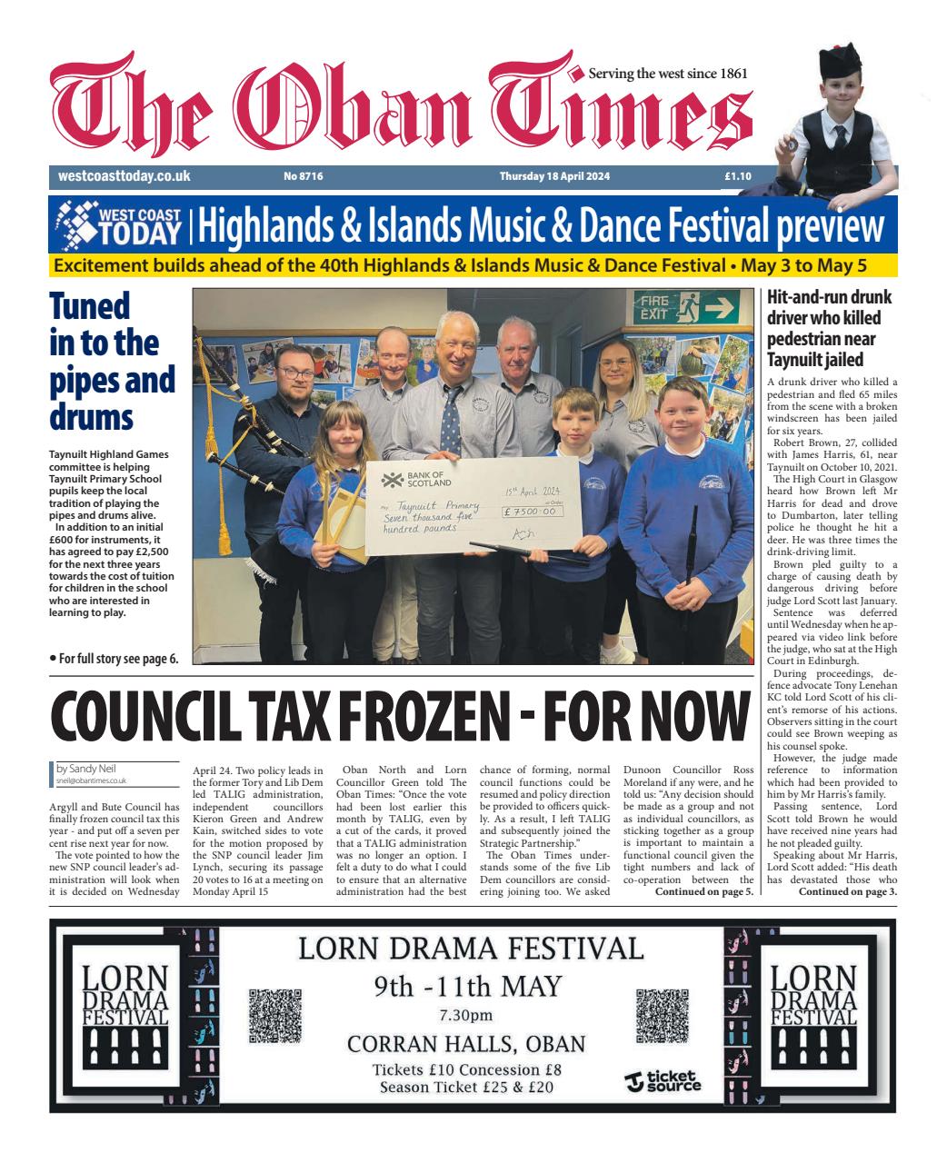 The Oban Times & Lochaber Times Preview Pages