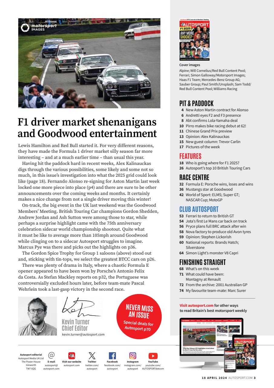Autosport Preview Pages
