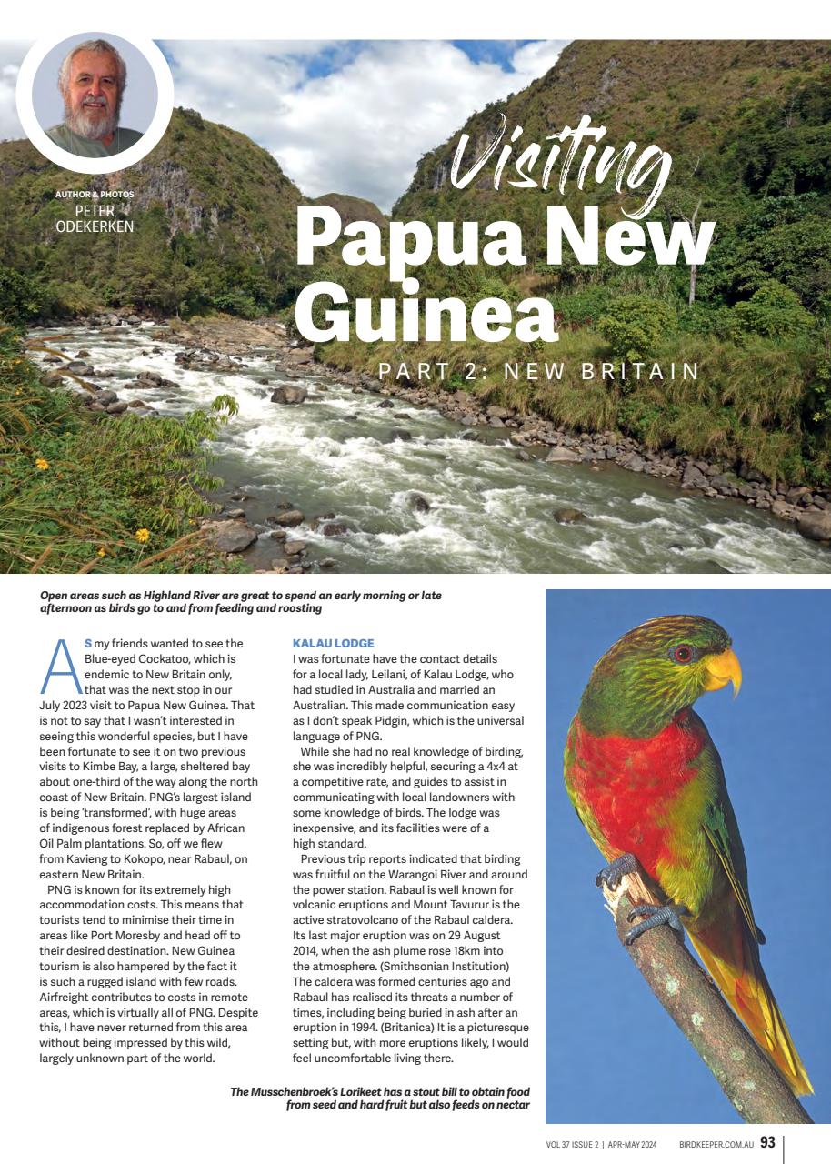 Australian Birdkeeper Magazine Preview Pages