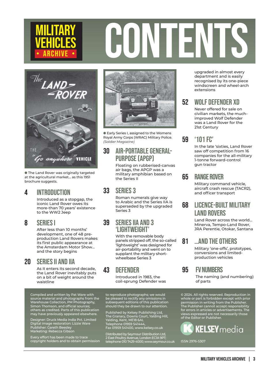 Military Vehicles Archive Preview Pages