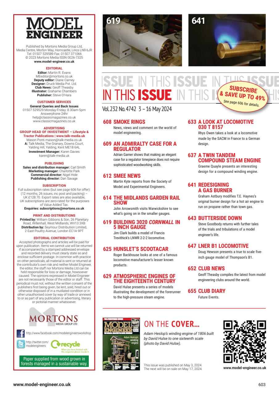 Model Engineer Preview Pages