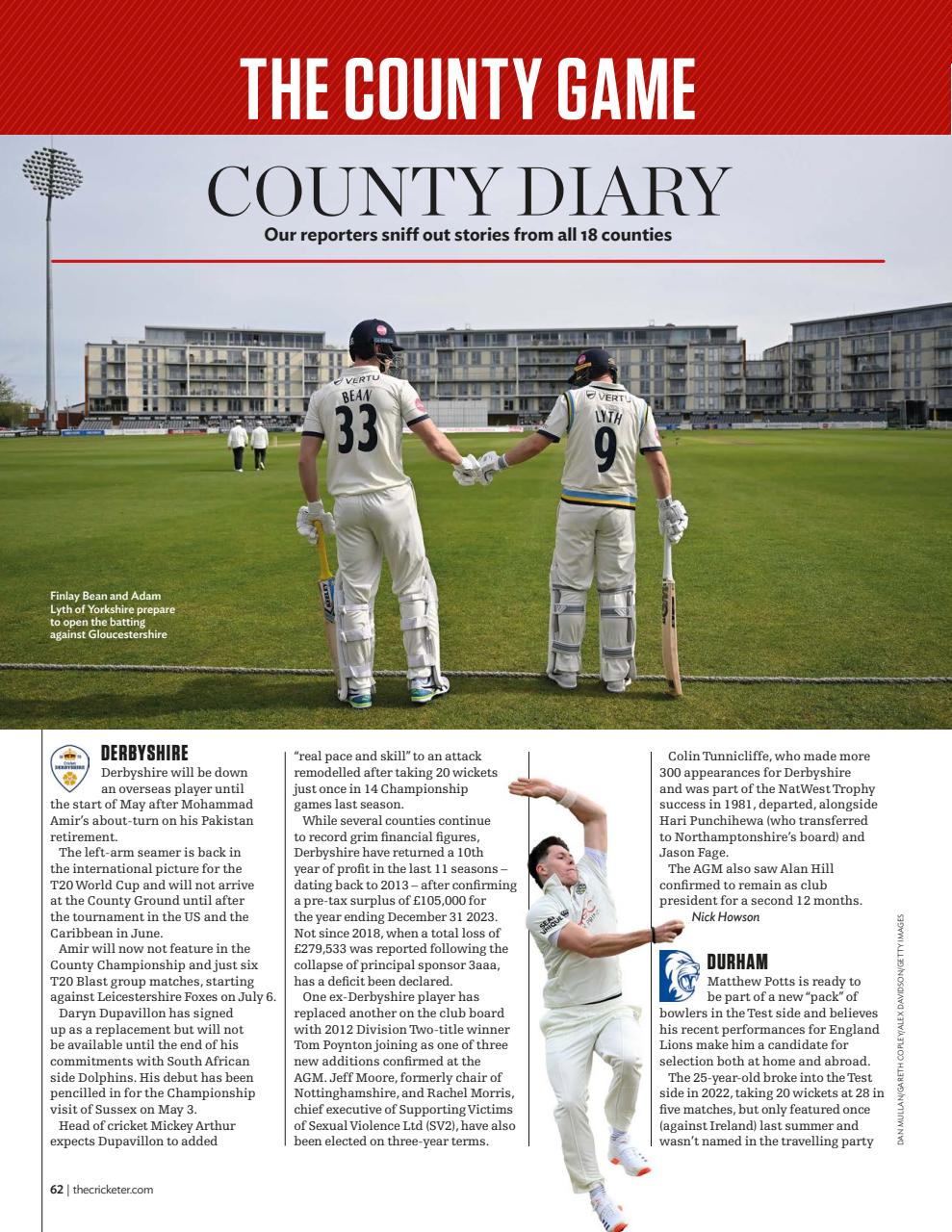 The Cricketer Magazine - May 2024 Back Issue