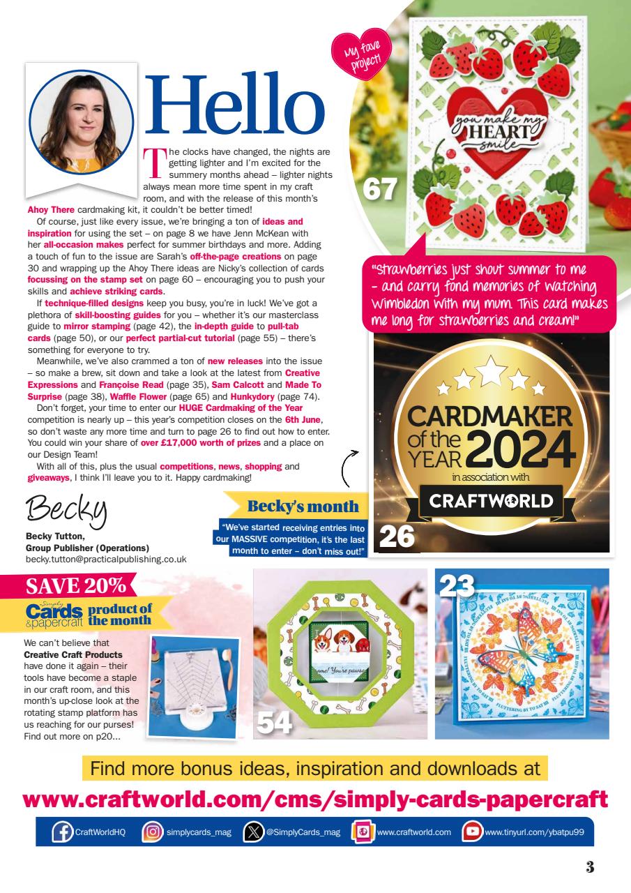 Simply Cards & Papercraft Magazine - Issue 257 Back Issue