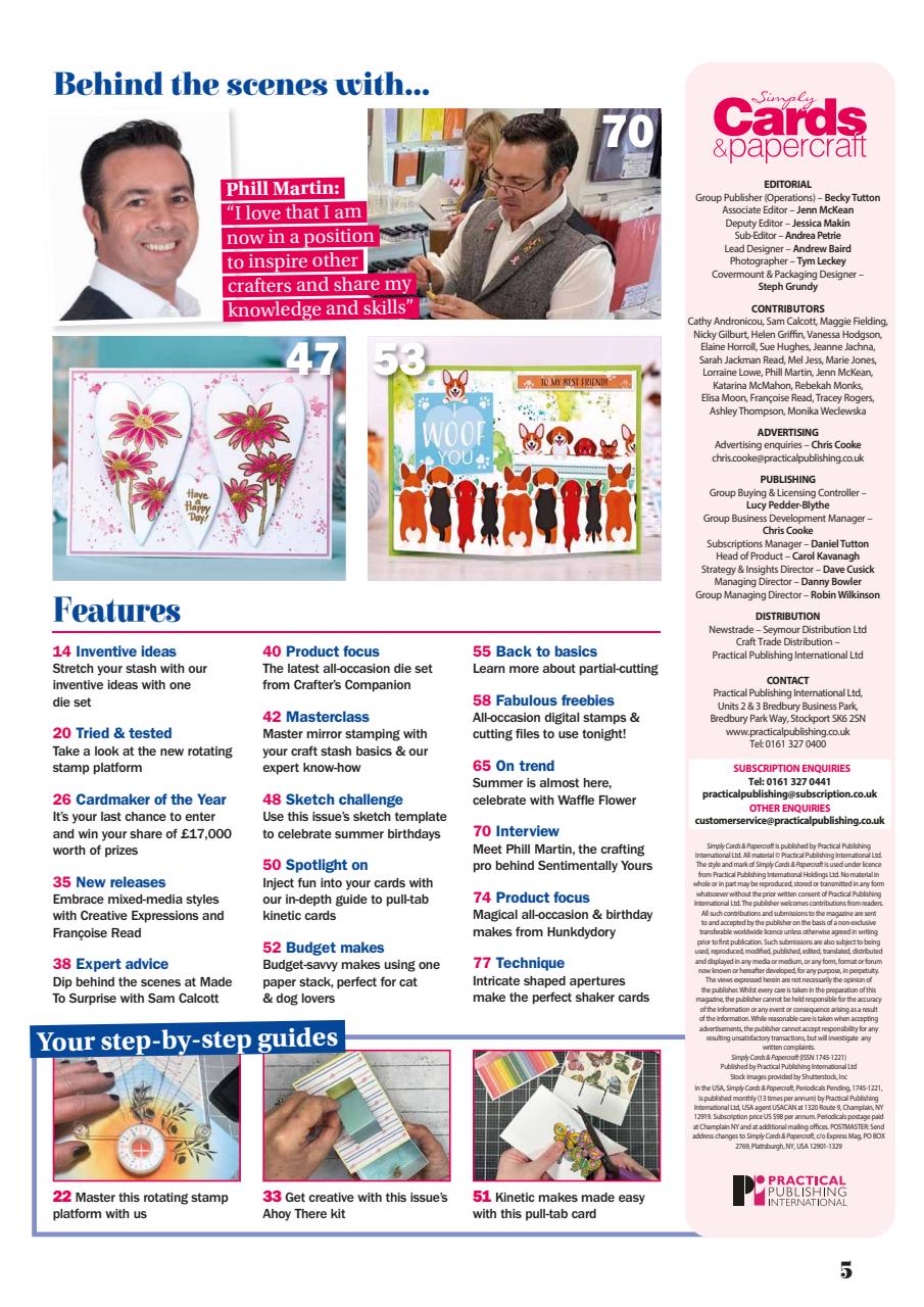 Simply Cards & Papercraft Preview Pages