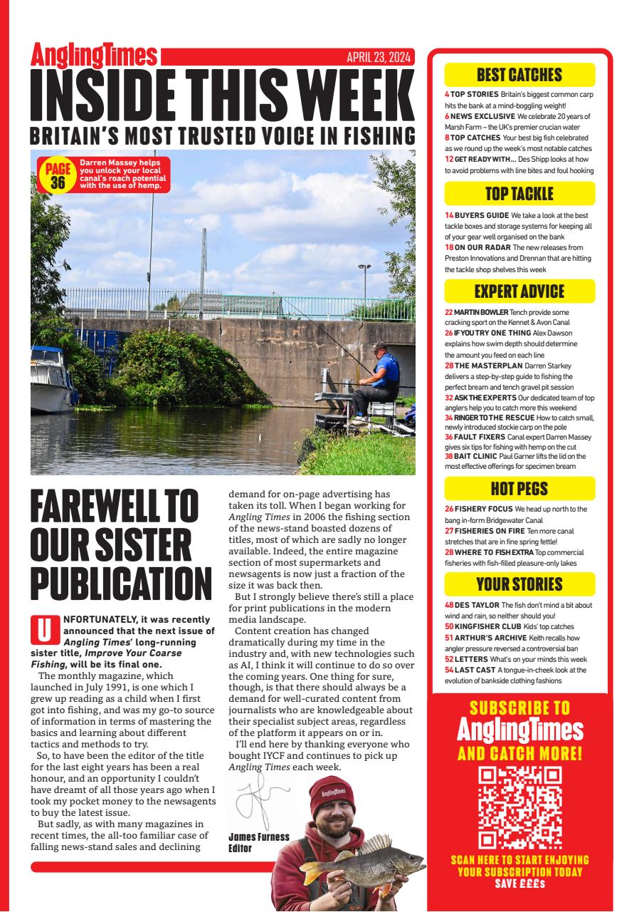 Angling Times Preview Pages