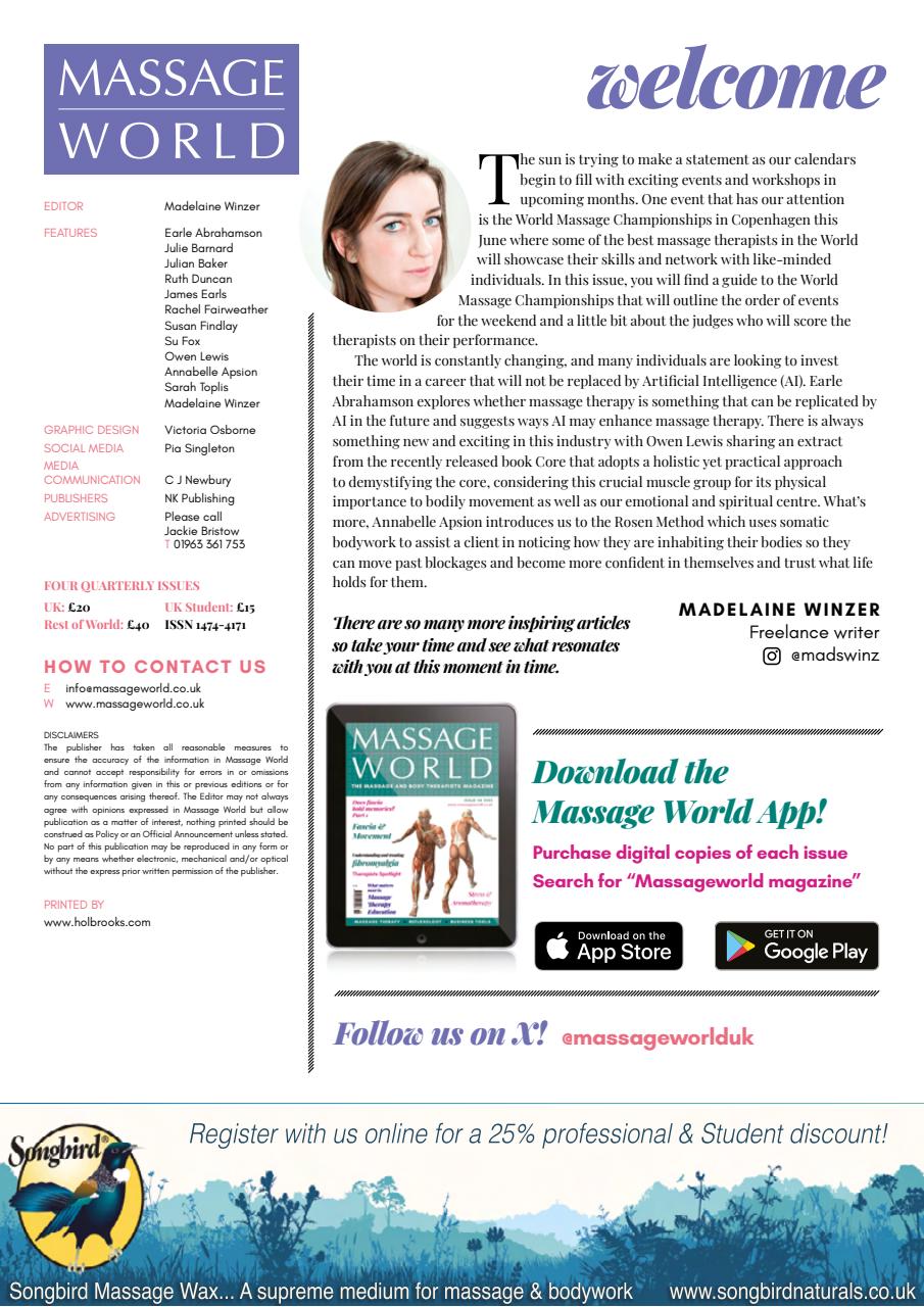 Massage World Preview Pages