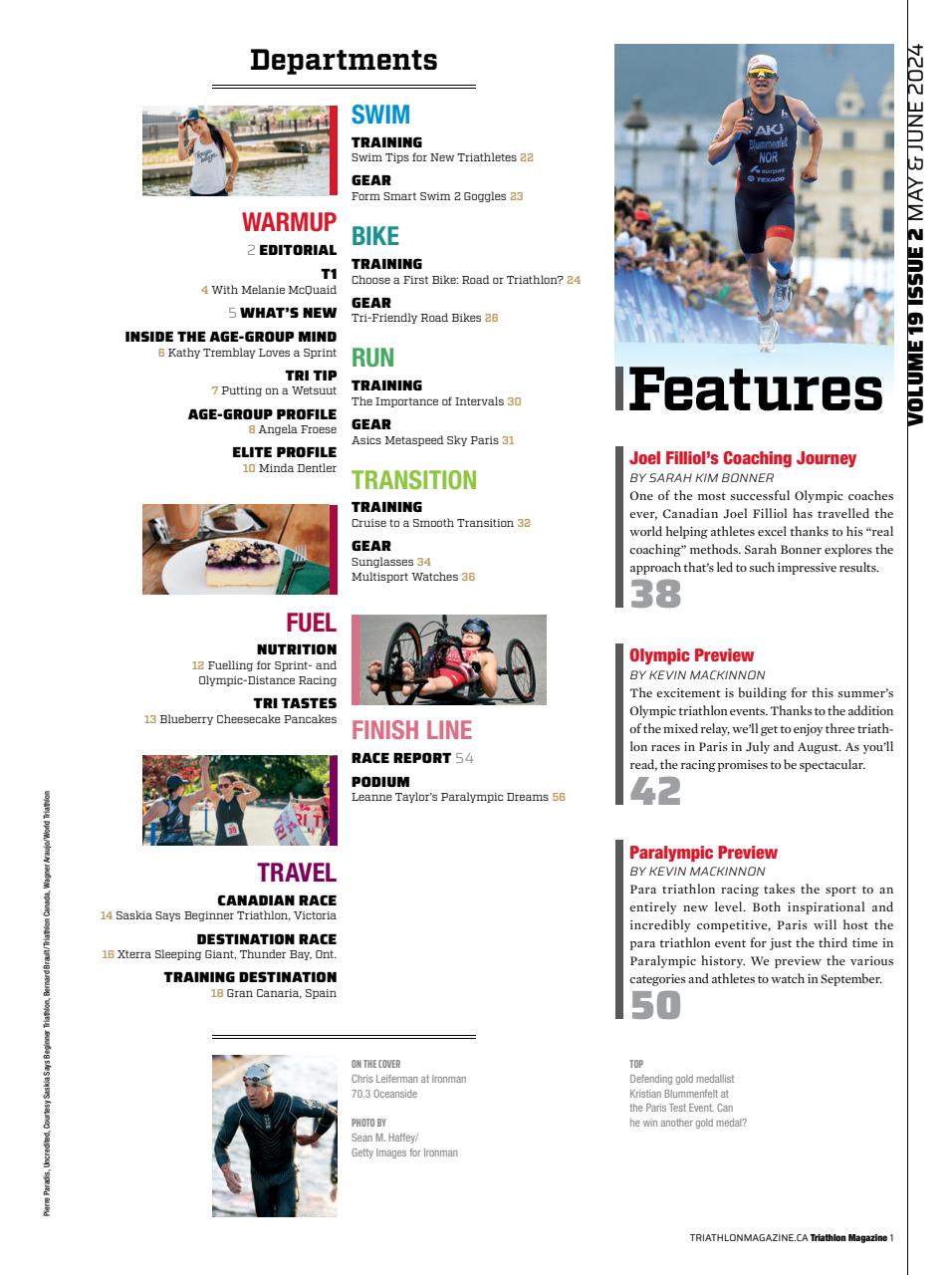 Triathlon Magazine Canada Preview Pages