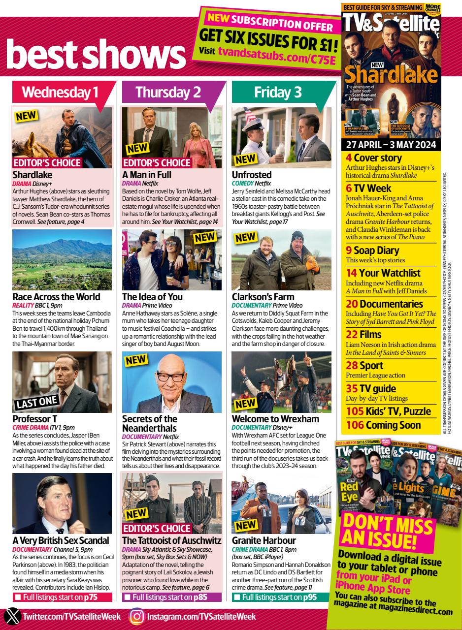TV & Satellite Week Preview Pages