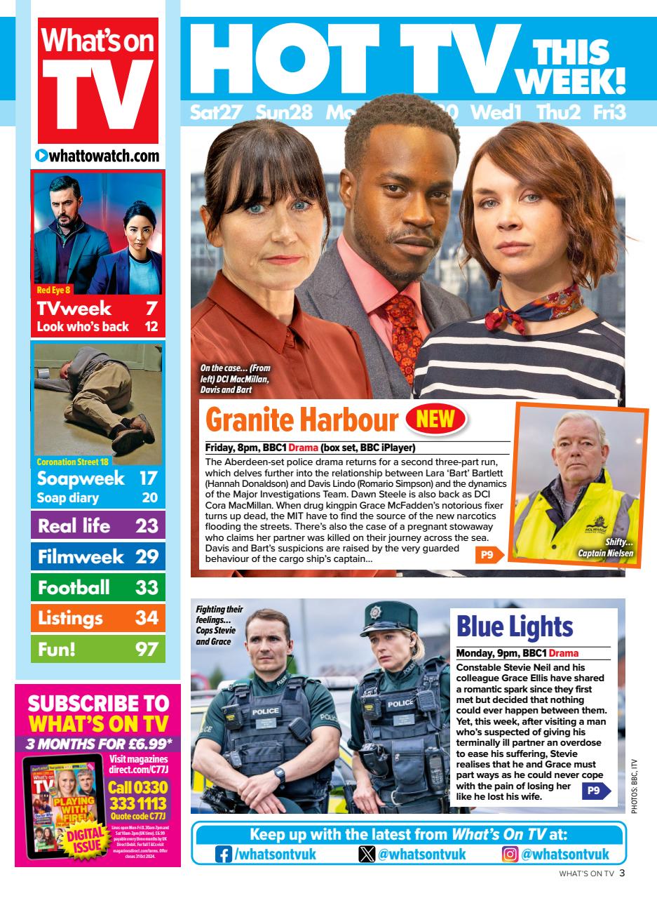 What's on TV Preview Pages