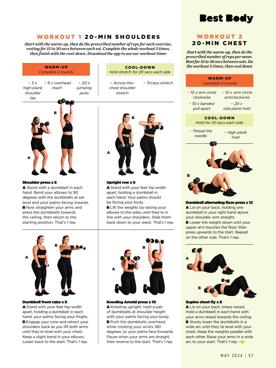 Women's Health Preview Pages
