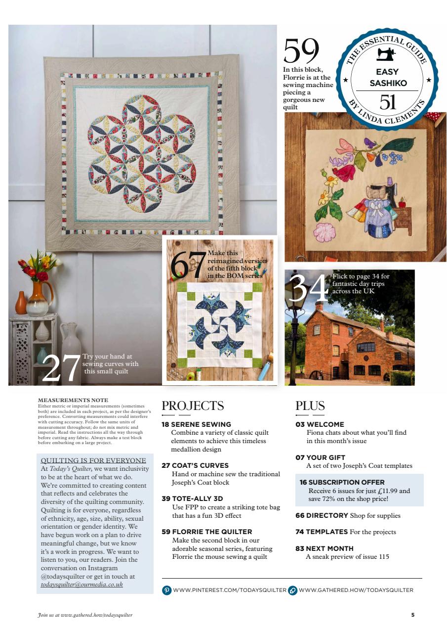 Today’s Quilter Preview Pages