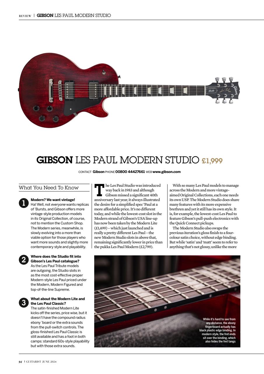 Guitarist Magazine - June 2024 Back Issue
