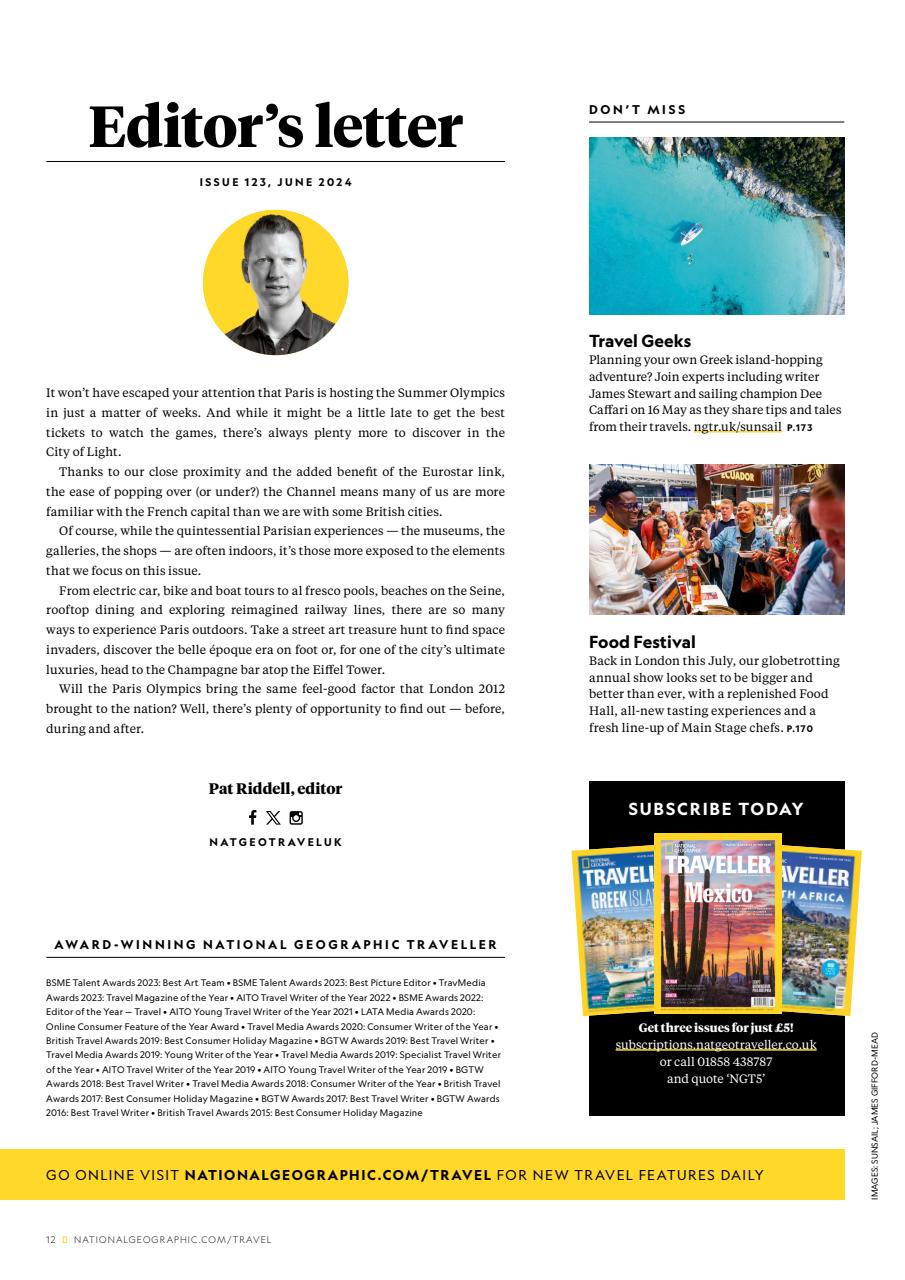 National Geographic Traveller UK Preview Pages