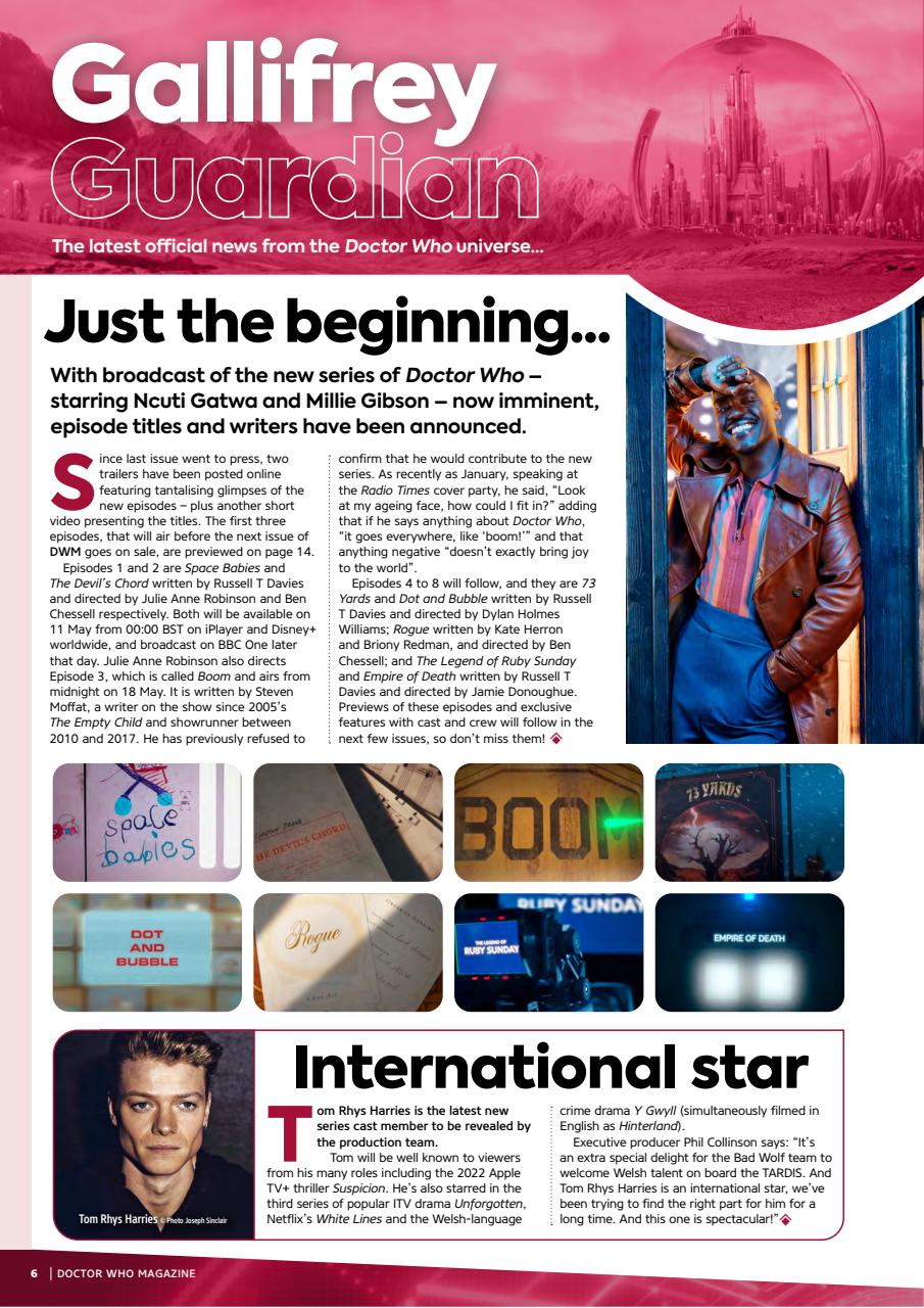 Doctor Who Magazine Preview Pages