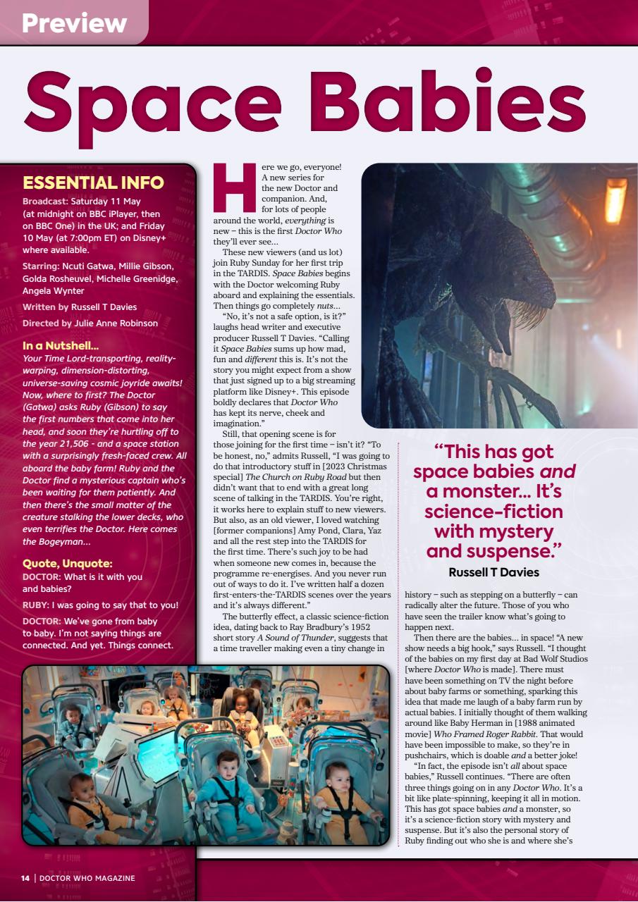 Doctor Who Magazine Preview Pages