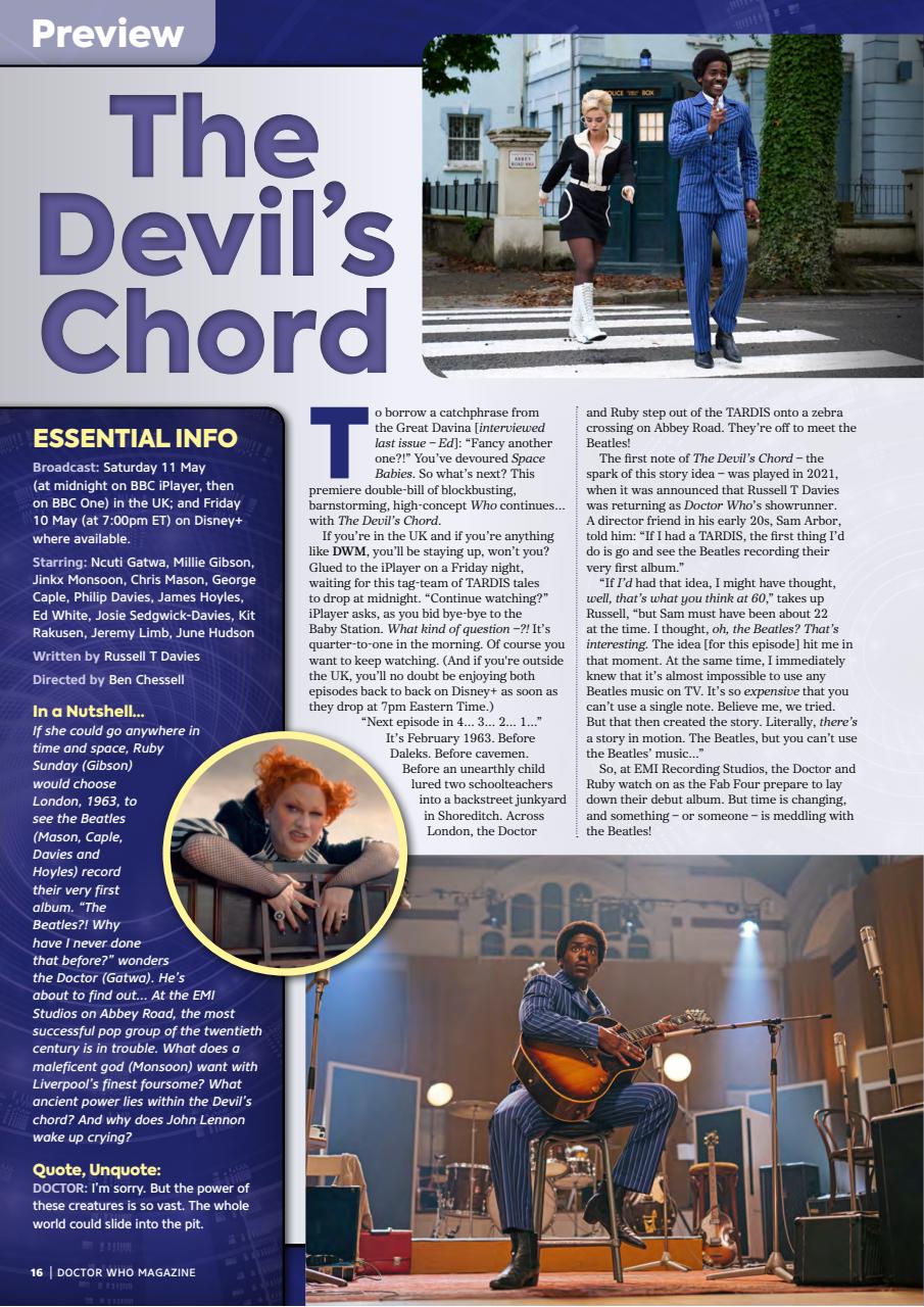 Doctor Who Magazine Preview Pages