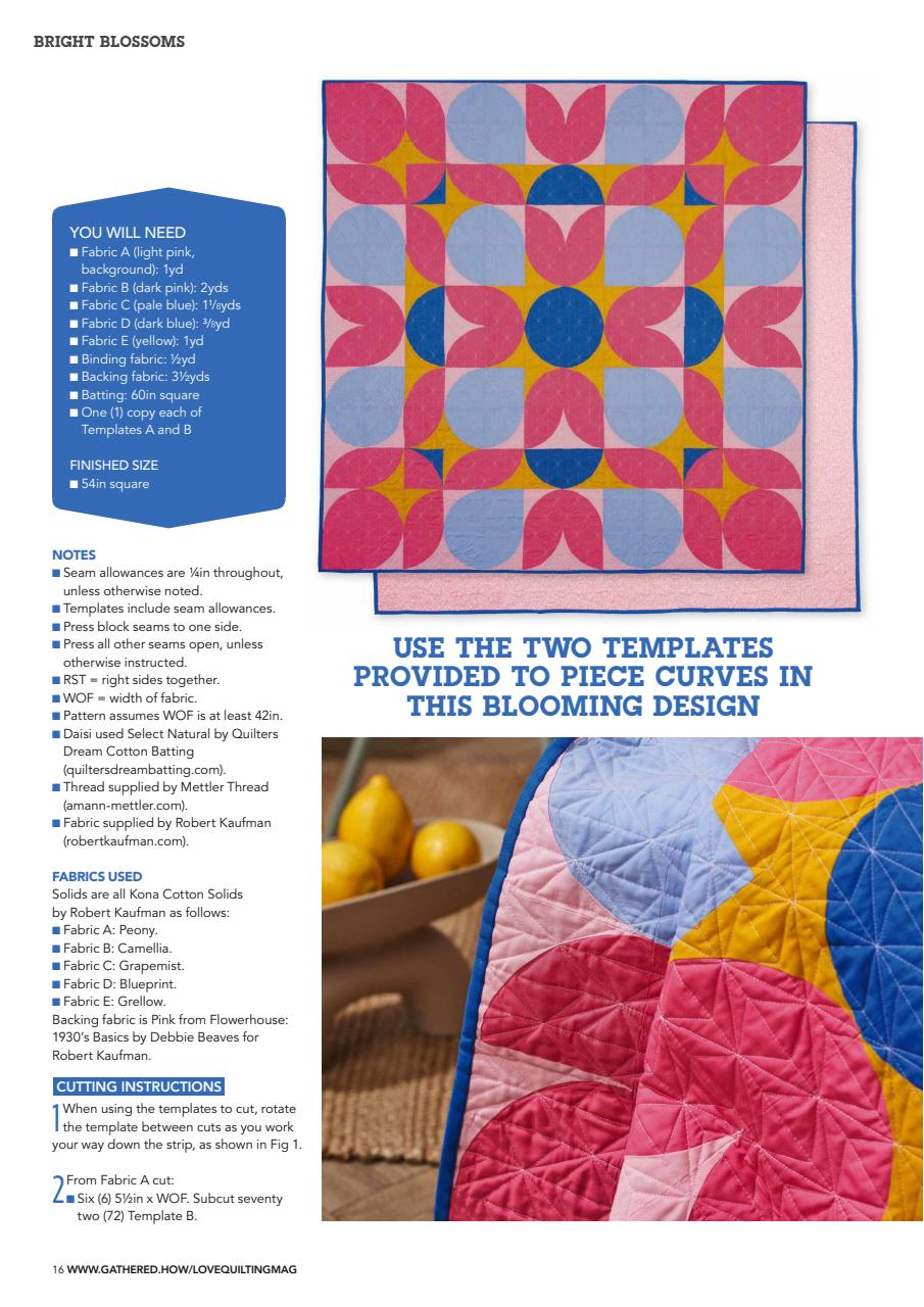Love Patchwork & Quilting Preview Pages