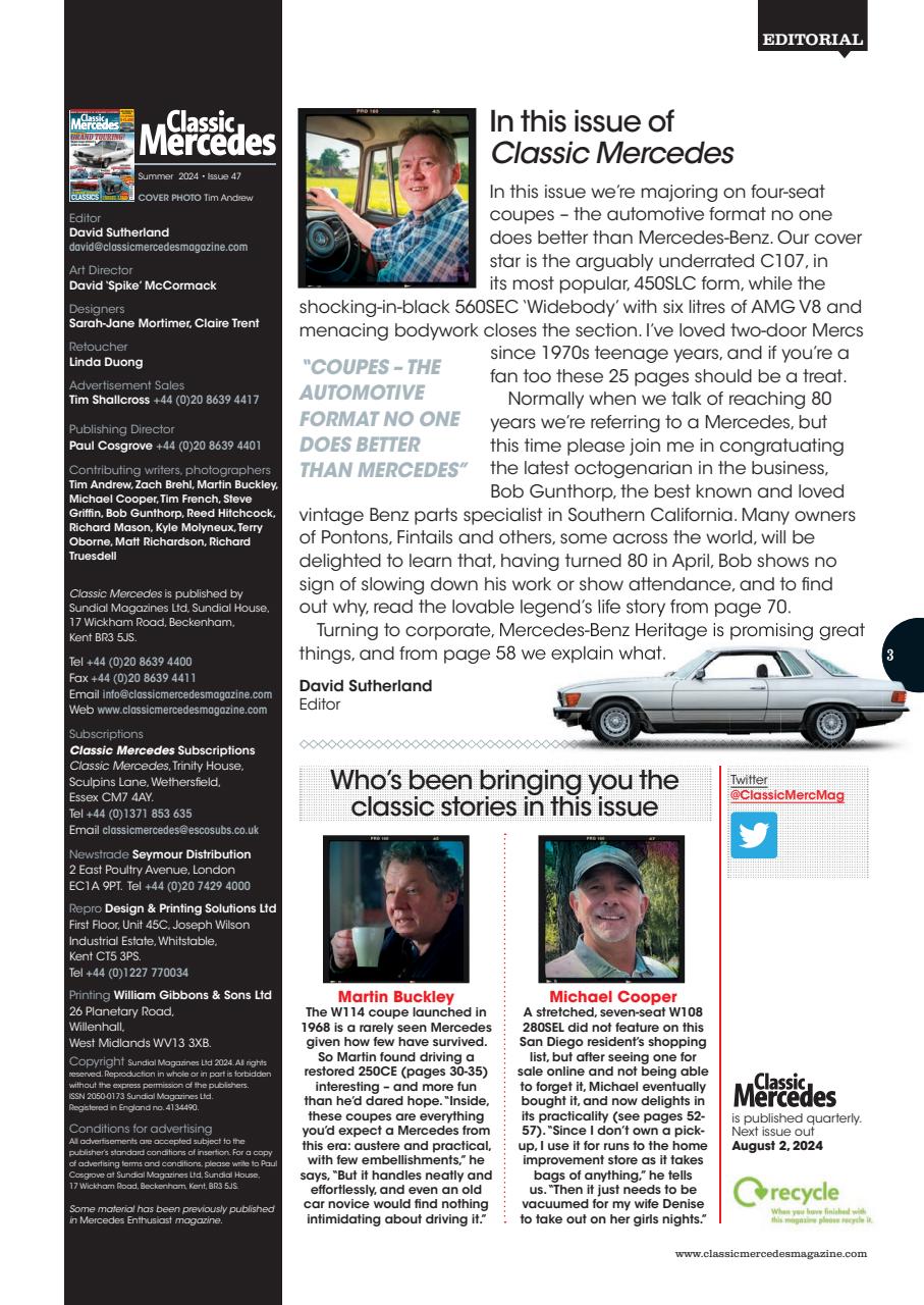 Mercedes Enthusiast Preview Pages