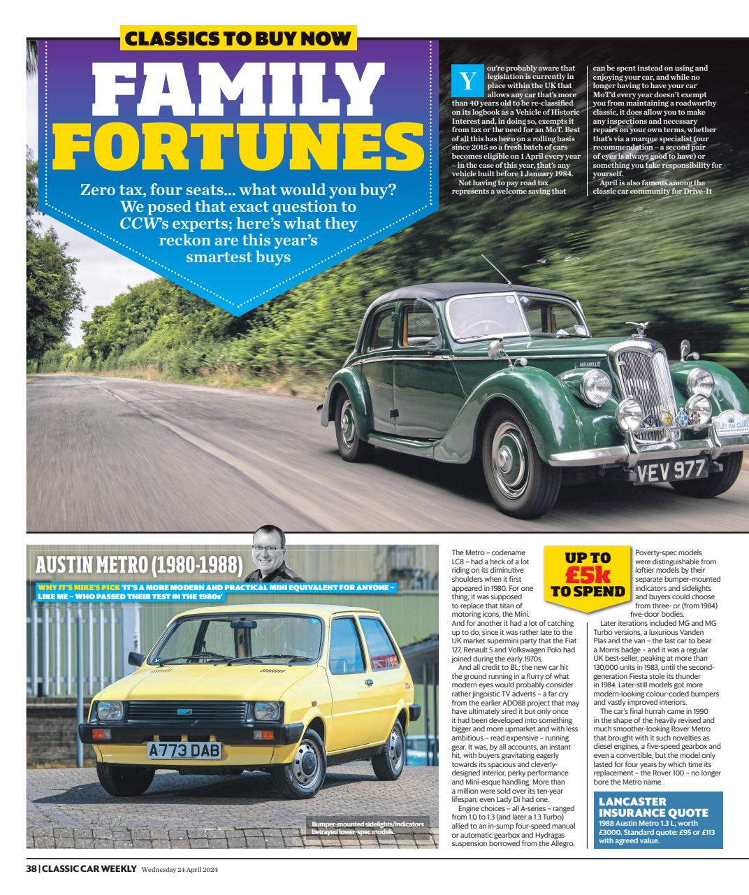 Classic Car Weekly Preview Pages