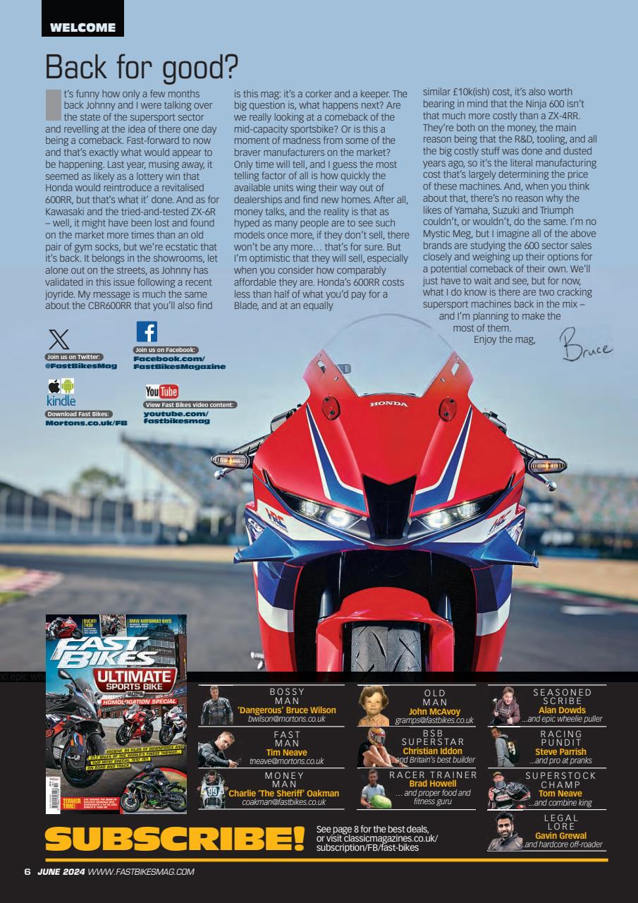 Fast Bikes Preview Pages