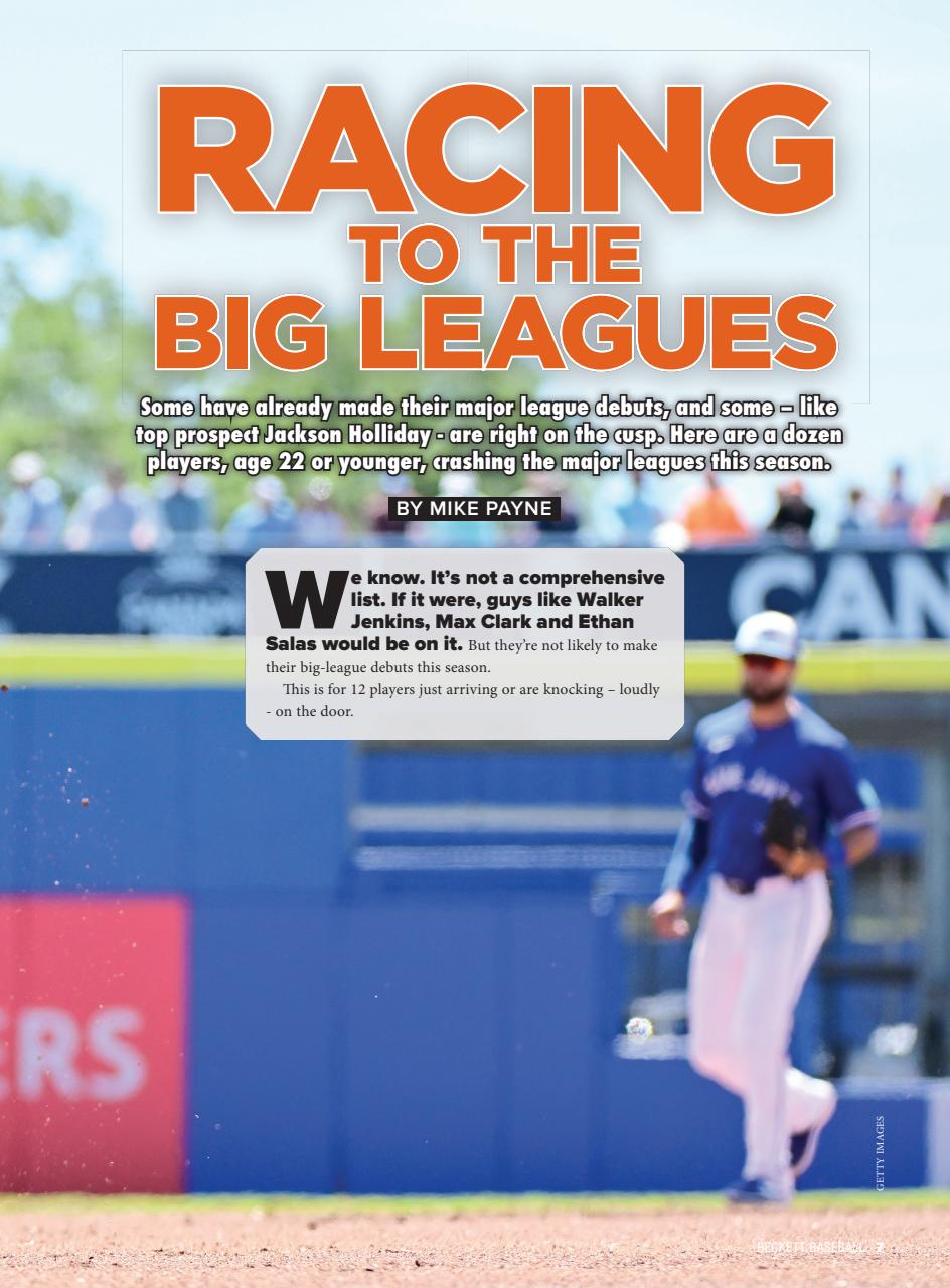Beckett Baseball Magazine Preview Pages