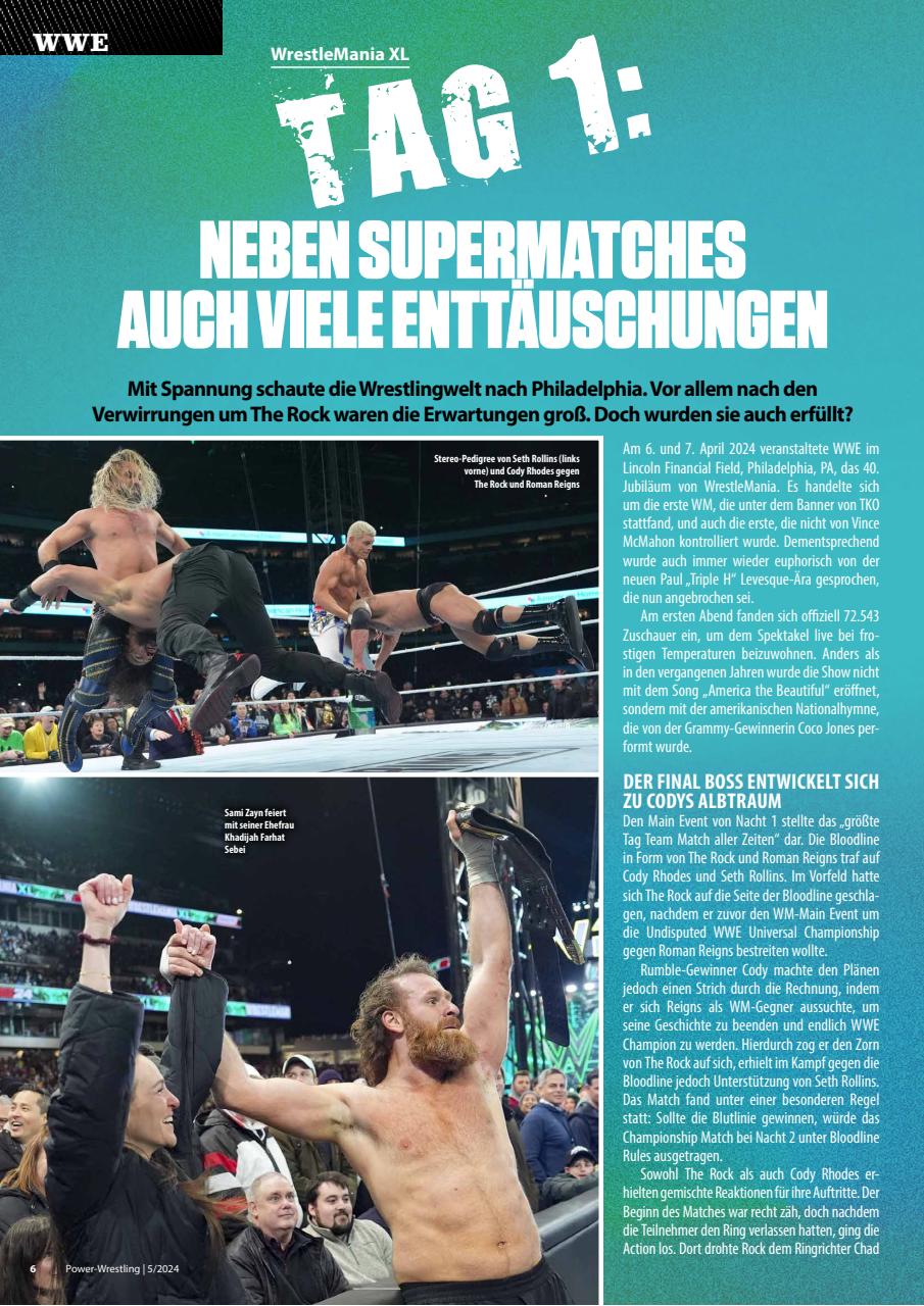 Power-Wrestling Preview Pages