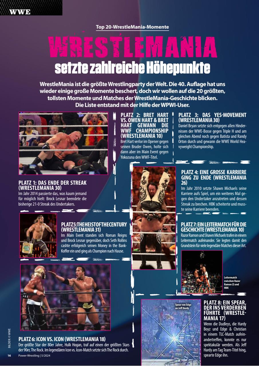 Power-Wrestling Preview Pages